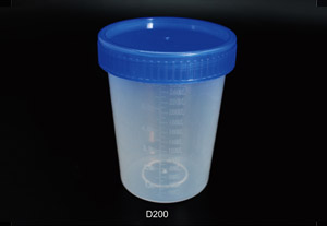 250ml螺旋盖痰杯(单只灭菌) ---  D200